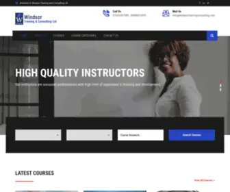 Windsortrainingconsulting.com(Windsor Training and Consulting limited) Screenshot