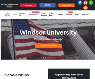 Windsoruniversity.us(Windsor University) Screenshot