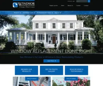 Windsorwindows.com(Window & Door Products for Builders) Screenshot