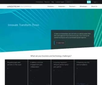 Windstreambusiness.com(Windstream Enterprise) Screenshot