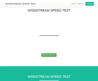 Windstreamspeedtest.info(WINDSTREAM Speed Test) Screenshot