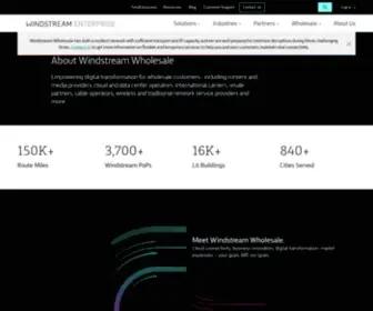 Windstreamwholesale.com(About Windstream Wholesale) Screenshot