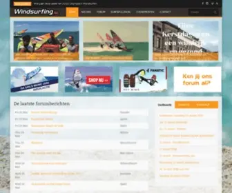 Windsurfing.nl(Startpagina voor windsurfers door windsurfers) Screenshot