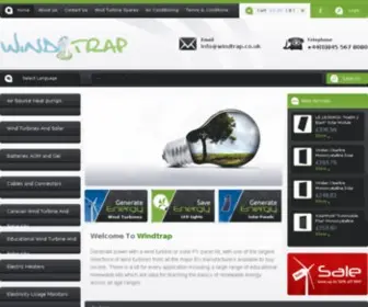 Windtrap.co.uk(Online Shopping For Energy Saving Devices) Screenshot