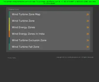 Windturbinezone.com(Wind Turbine Marketplace & Wind Energy Industry News Companies & Articles on Wind Turbines) Screenshot