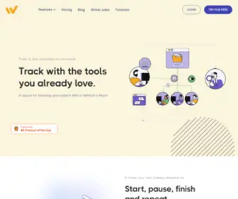 Windu.io(Track your time with the tools you already love) Screenshot