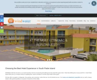 Windwaterhotel.com(Top Premium Budget Hotels South Padre Blvd TX) Screenshot