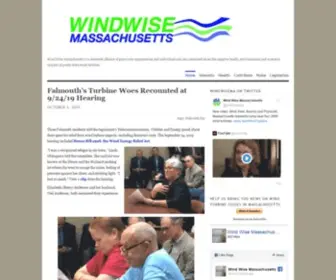 Windwisema.org(Wind Wise Massachusetts) Screenshot