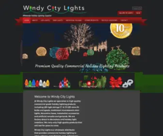 Windycitylights.com(Wholesale Christmas Lights) Screenshot