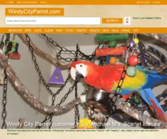 Windycityparrot.com(Simply Everything for Exotic Birds since 1993) Screenshot
