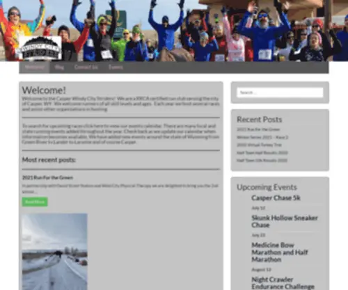 Windycitystriders.com(Casper's running club in the heart of Wyoming) Screenshot