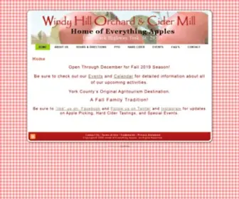 Windyhillorchard.com(Home of Everything Apples) Screenshot