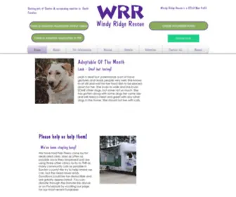 Windyridgerescue.org(Windy Ridge Rescue South Carolina) Screenshot