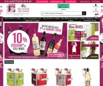 Wine-Calais.co.uk(Calais Vins a wine superstore located along motorway A16 Junction 44 (Calais st Pierre) Wedding Wine Specialist) Screenshot
