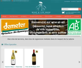 Wine-ET-Vin.com(Wine & Vin Shop) Screenshot