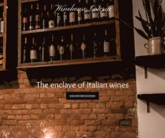 Wine-House.be(Winehouse Osteria est concept de bars à vin et restaurants italien situés à Bruxelles) Screenshot