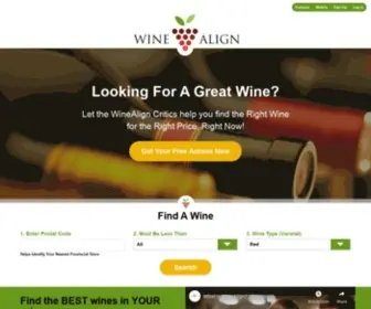 Winealign.com(Expert wine ratings and wine reviews by WineAlign) Screenshot