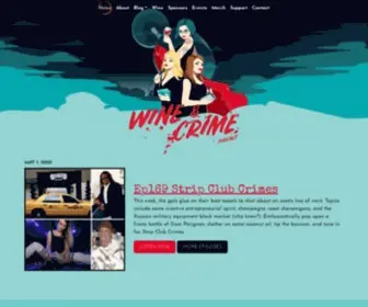 Wineandcrimepodcast.com(WINE & CRIME) Screenshot