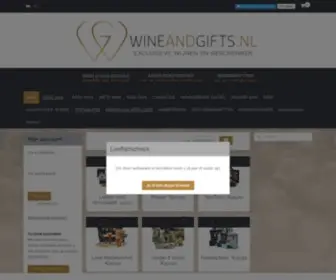 Wineandgifts.nl(Wij nemen graag de tijd om een mooi pakket met u samen te stellen. Een bezoek aan onze showroom) Screenshot