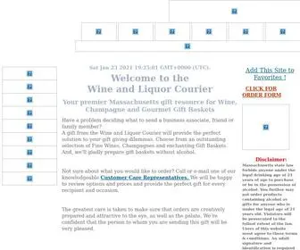 Wineandliquorcourier.com(Wine and Liquor Courier) Screenshot