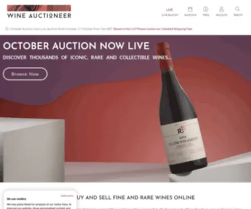 Wineauctioneer.com(Wine Auctioneer) Screenshot
