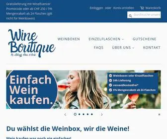 Wineboutique.ch(Der online Weinshop für alle) Screenshot