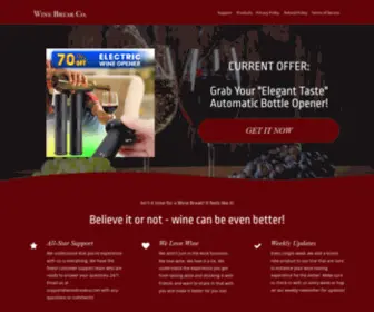 Winebreakco.com(Wine Pourers) Screenshot