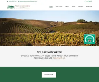 Winecanyontours.com(Santa Barbara Wine Tours) Screenshot