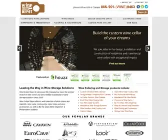 Winecellardepot.com(Wine Cellars) Screenshot