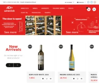 Wineclick.pt(A sua loja online de vinhos portugueses interessantes e diferentes) Screenshot