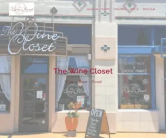 Wineclosetinc.com(The Wine Closet) Screenshot