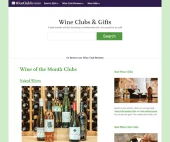 Wineclubreviews.net(Wine Club Reviews & Wine Subscriptions) Screenshot