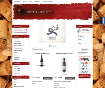 Wineconcept.pl(Wine Concept wina włoskie) Screenshot