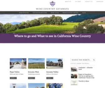 Winecountrygetaways.com(Wine Country Getaways) Screenshot