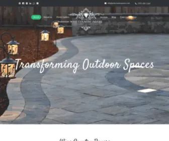 Winecountrypavers.com(Interlocking Pavers) Screenshot