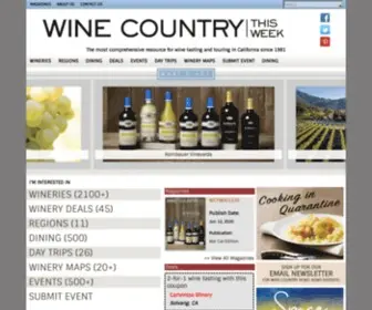 Winecountrythisweek.com(WCTC) Screenshot