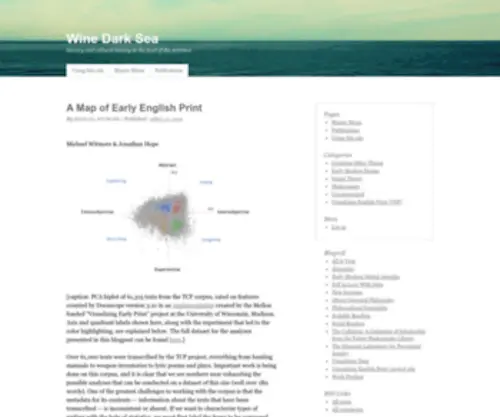 Winedarksea.org(Wine Dark Sea) Screenshot