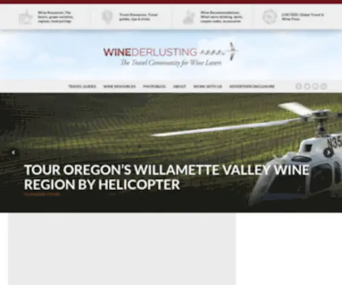 Winederlusting.com(Winederlusting) Screenshot