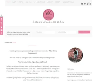 Winedowncommunity.com(The Wine Down Community) Screenshot
