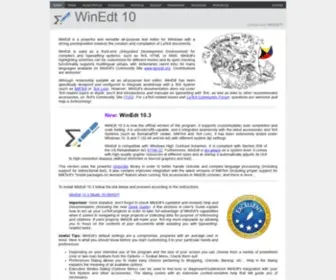 Winedt.com(Winedt is a powerful and versatile unicode (utf) Screenshot