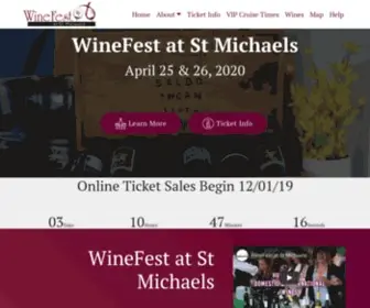 Winefestatstmichaels.com(WineFest at St. Michaels) Screenshot