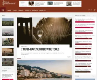 Winegeographic.com(Wine Geographic) Screenshot