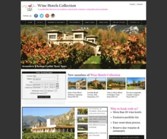 Winehotelscollection.com(Wine Hotels Collection) Screenshot