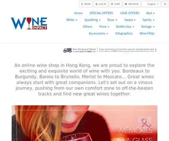 Wineimpact.com.hk(An online wine shop) Screenshot