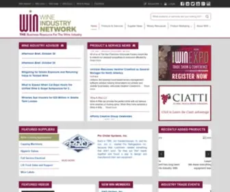 Wineindustrynetwork.com(Wine Industry Network (WIN)) Screenshot