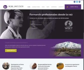 Wineinstitute.com.ar(WINE INSTITUTE / FORMACIÓN VITIVINÍCOLA) Screenshot