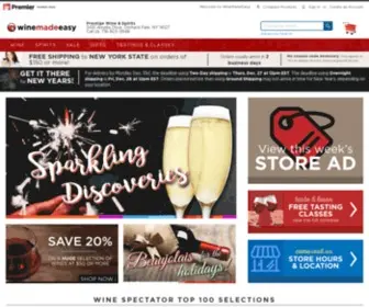 Winemadeeasy.com(Online wine & spirits store of Premier Group in Orchard Park) Screenshot