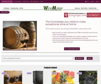 Winemakermag.com(All the winemaking information you need at your fingertips. WineMaker magazine) Screenshot