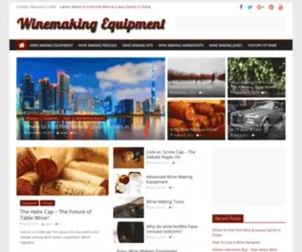 Winemaking-Equipment.com(All of the equipment and instructions that you are going to need to start making your own wine at home) Screenshot