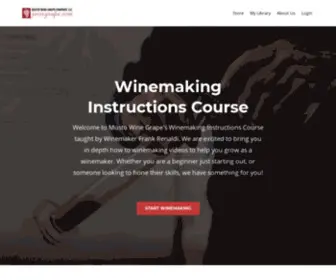 Winemakinginstructions.com(Learn How to Make Your Own Wine) Screenshot